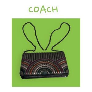 Coach Rainbow Striped Crossbody Bag